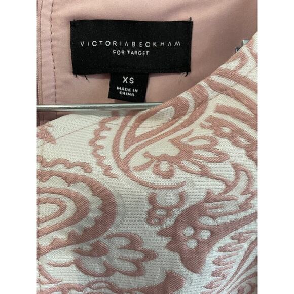 Victoria Beckham for Target Sleeveless Sheath Dress Size X-Small Pink & White - Picture 3 of 5